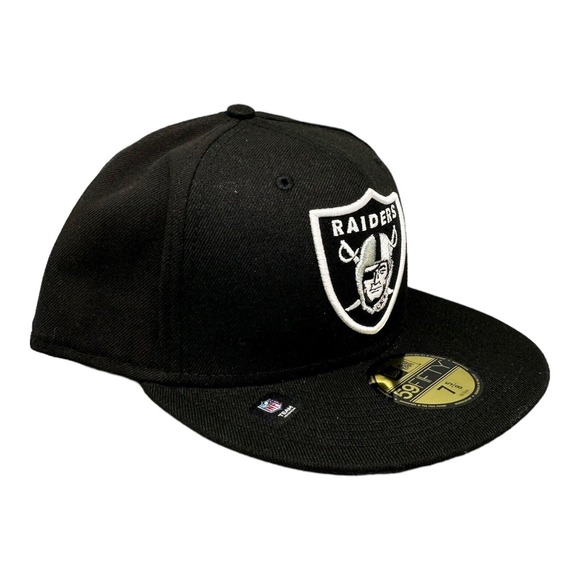 New Era 59FIFTY Fitted Las Vegas‎ Oakland Raiders Team Basics Men's Hat 7-5/8 - Picture 3 of 7